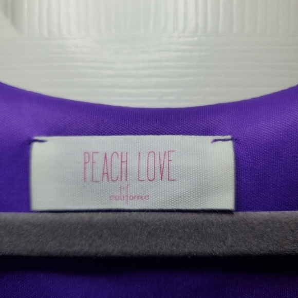 Peach California Cactus Print XL Purple blouson dress - Picture 9 of 10